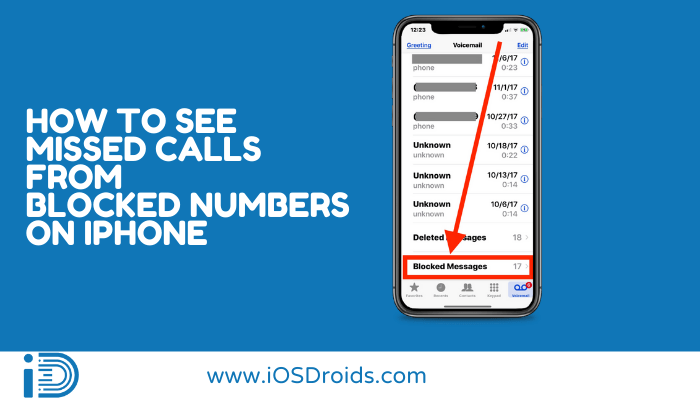 How to See Missed Calls from Blocked Numbers on iPhone?