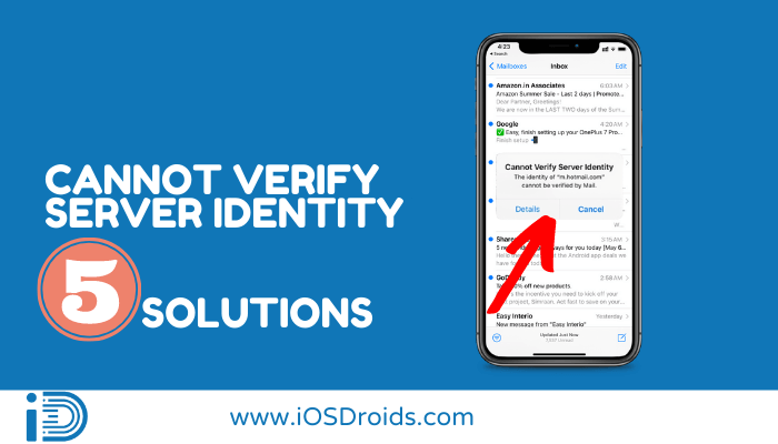 Cannot Verify Server Identity iPhone? (5 Solutions)