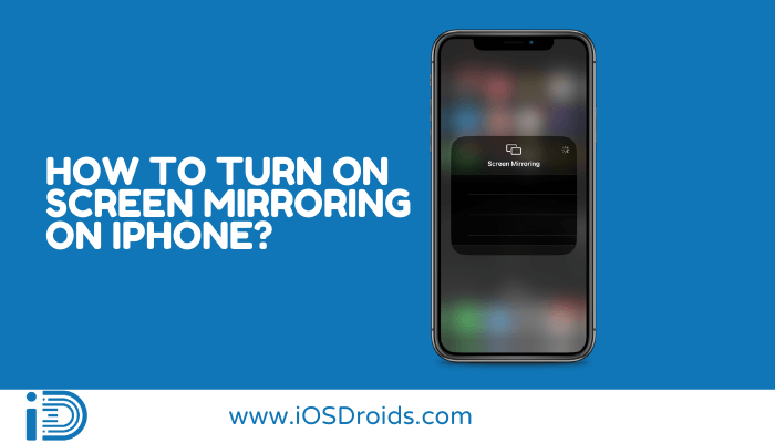 How to Turn on Screen Mirroring on iPhone? (2 Methods)