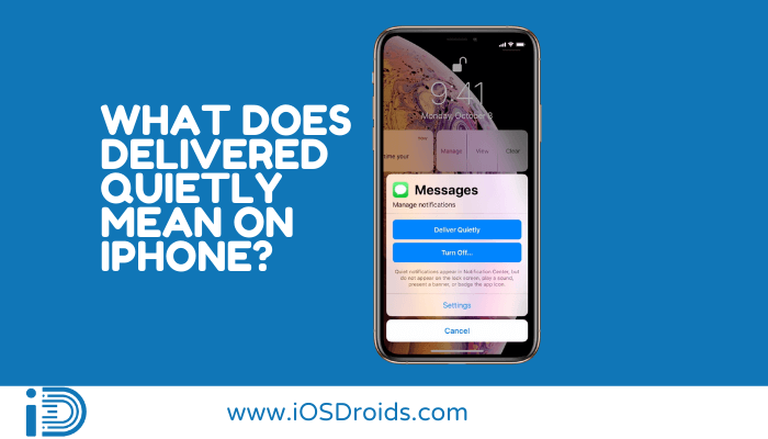 What Does Delivered Quietly Mean on iPhone?